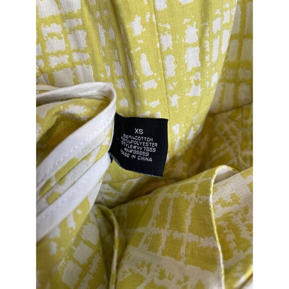 Walter Baker Women’s XS Yellow White Plaid Fit & Flare Sleeveless Dress - Picture 13 of 13